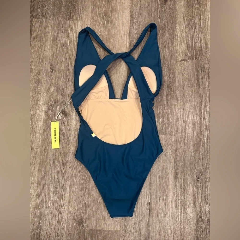 NWT Summersalt The Plunge One-Piece Compression Bathing Suit 🩱Size 4 - Picture 8 of 11